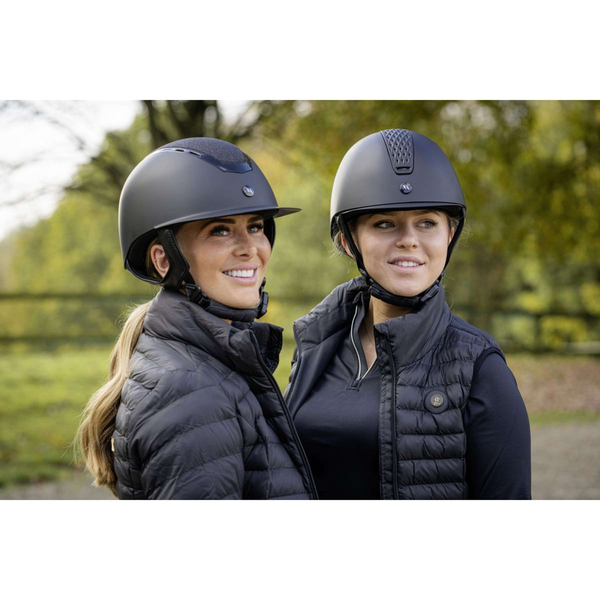 Back on Track Casco da equitazione Silves Smooth Top Mips Nero