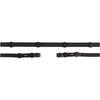 BR Redini Pelle con Fermagli Nero/Argento
