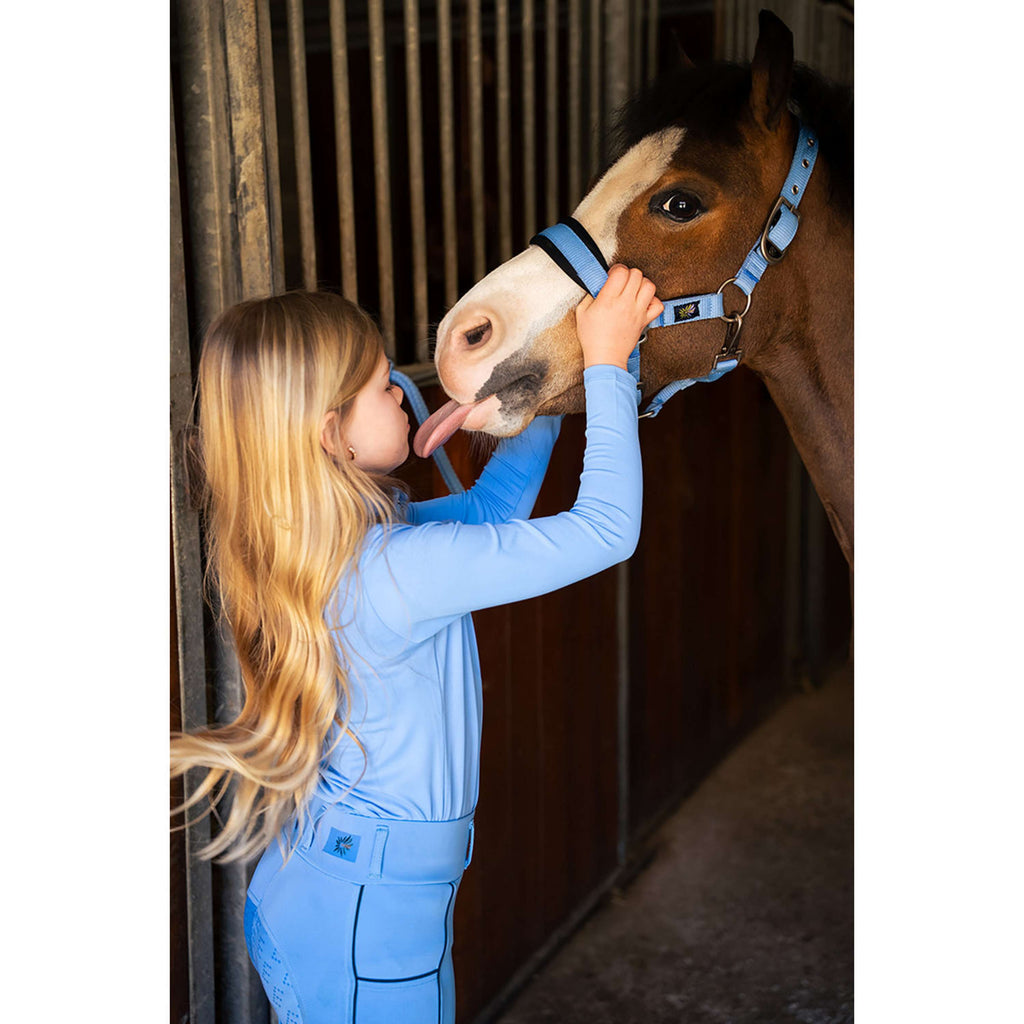BR Maglia Zip-up Mini Horse Little Blue