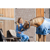 BR Felpa con cappuccio e zip Mini Horse Little Blue