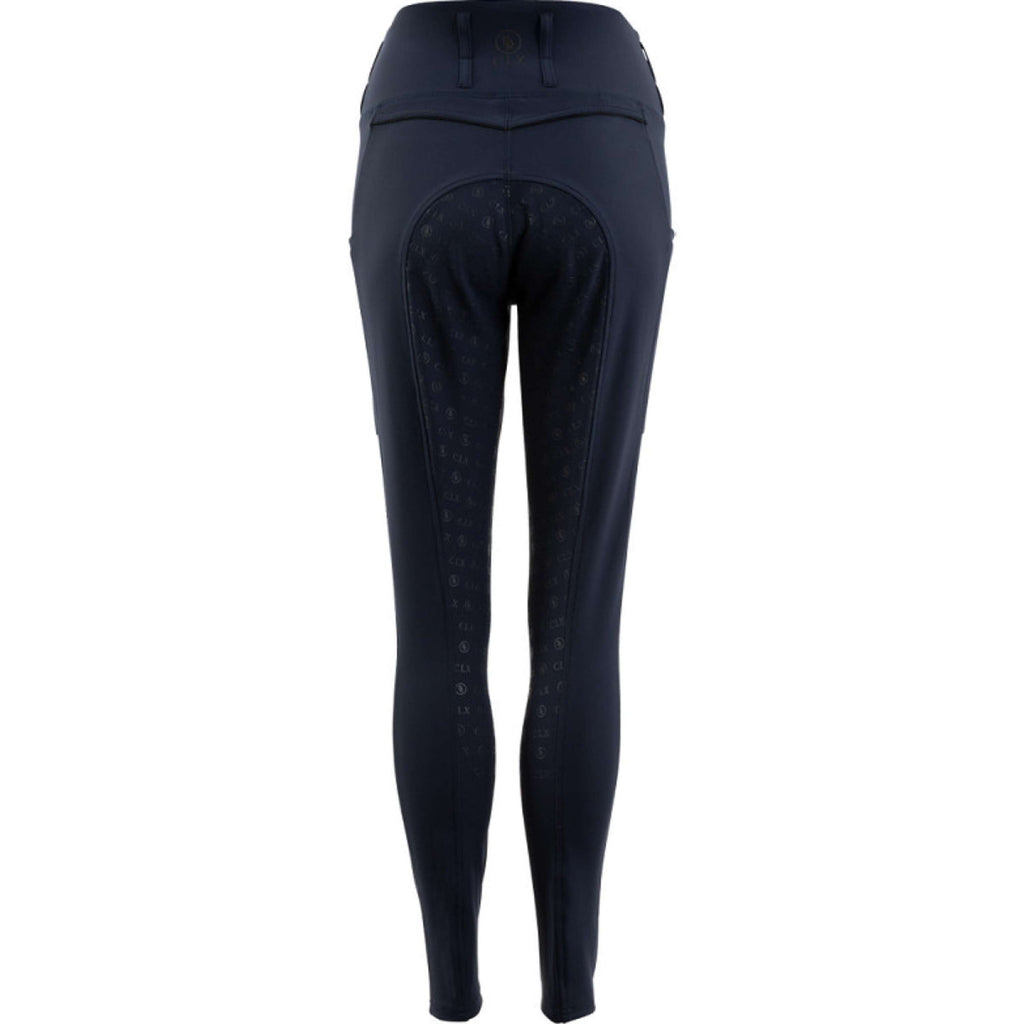 BR Leggings da Equitazione CLX Full Grip Blazer blu scuro