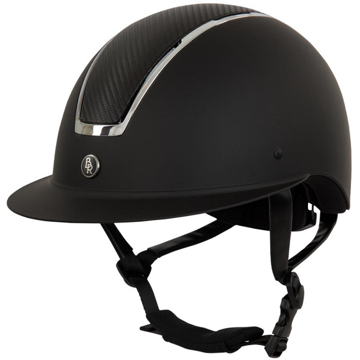 BR Casco da equitazione Omega painted Nero/Cromo