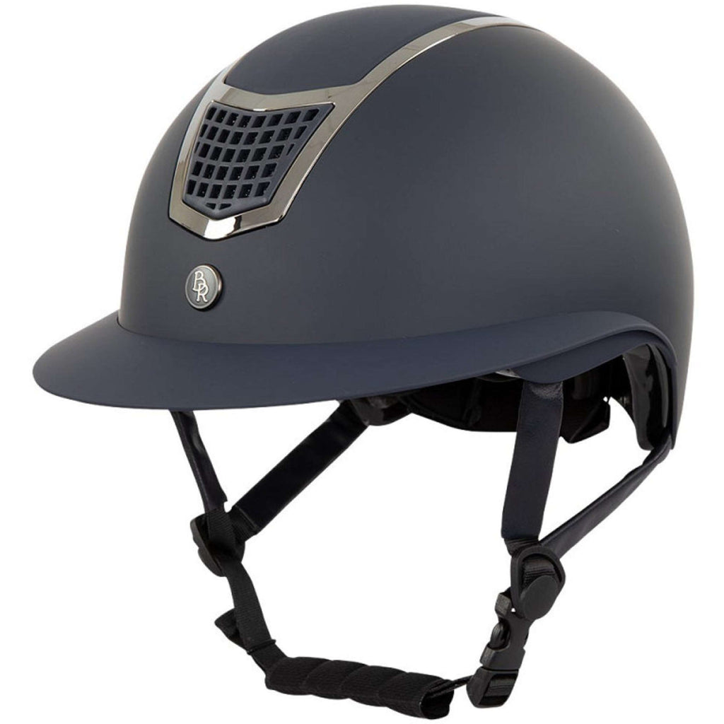 BR Casco da equitazione Lambda Plus Painted Navy/Gunmetal