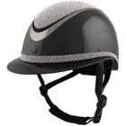 BR Casco da equitazione Theta Plus Dazzling Glamourous Glossy Nero/Canna di fucile