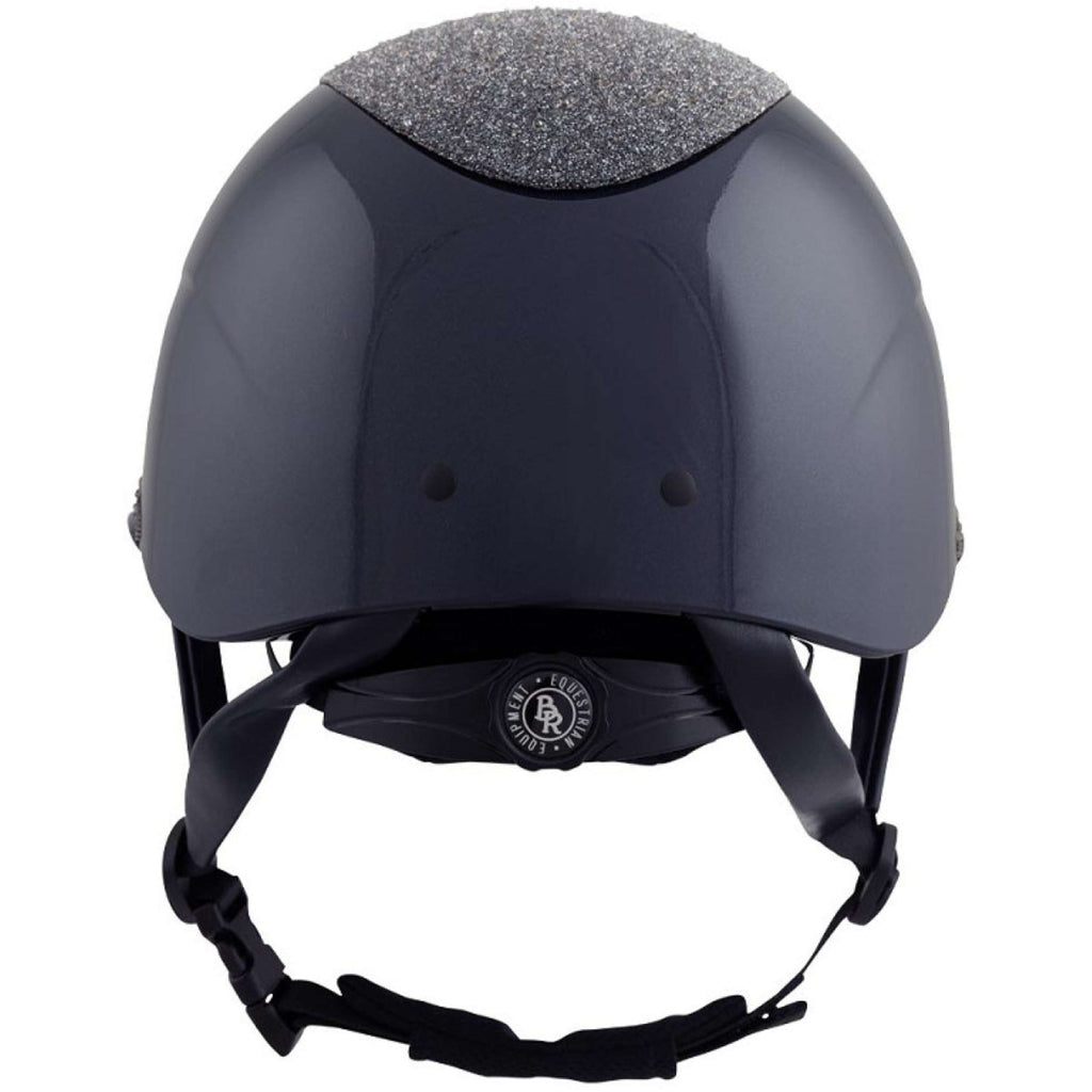 BR Casco da equitazione Theta Plus Dazzling Glamourous Glossy Navy/Gunmetal