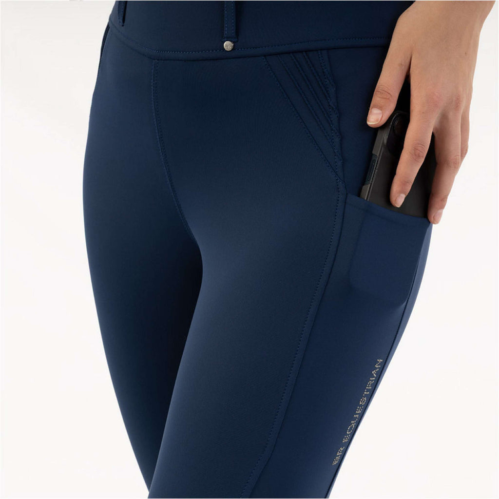BR Leggings da Equitazione Krista Full Grip Pageant Blue