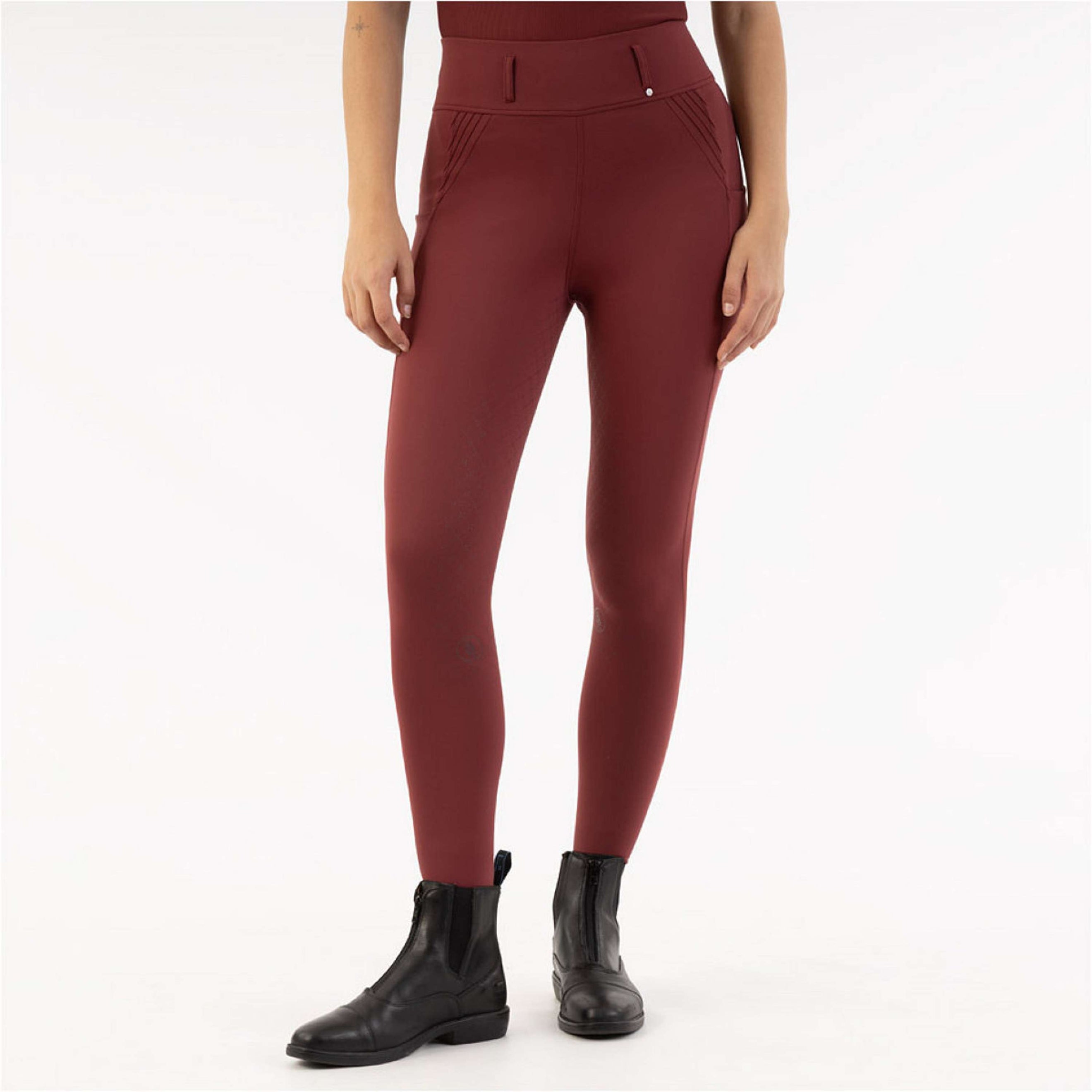 BR Leggings da Equitazione Krista Full Grip New Maroon BR Leggings da Equitazione Krista Full Grip New Maroon