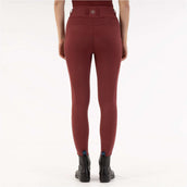BR Leggings da Equitazione Krista Full Grip New Maroon