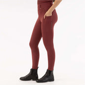 BR Leggings da Equitazione Krista Full Grip New Maroon