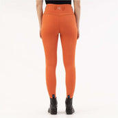 BR Leggings da Equitazione Kimore Full Grip Mecca Orange