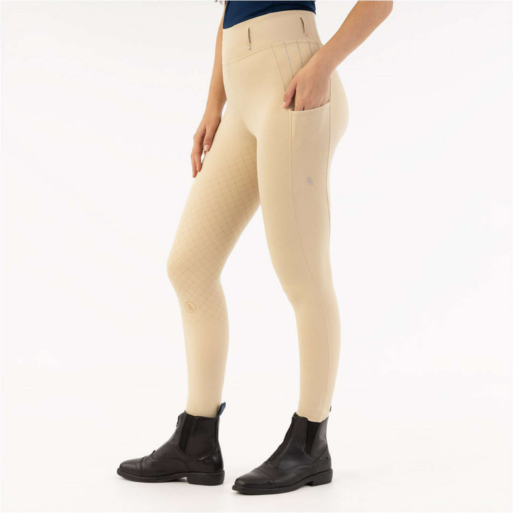 BR Leggings da Equitazione Kelly Full Grip Safari