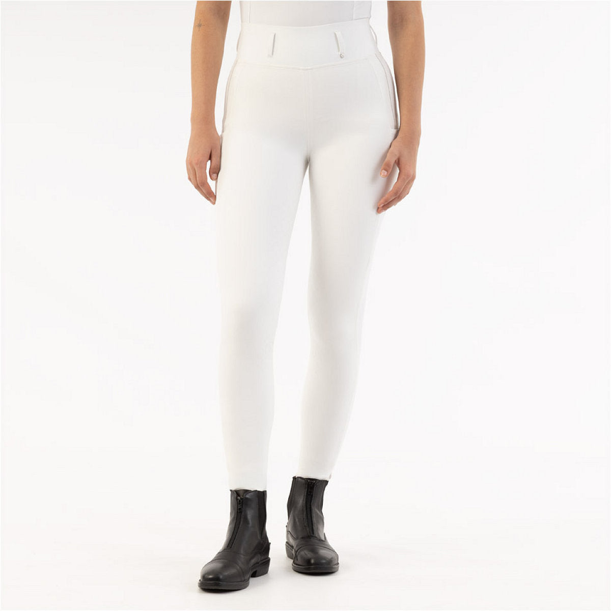 BR Leggings da Equitazione Kelly Full Grip Lucent White
