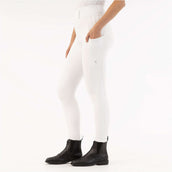 BR Leggings da Equitazione Kelly Full Grip Lucent White