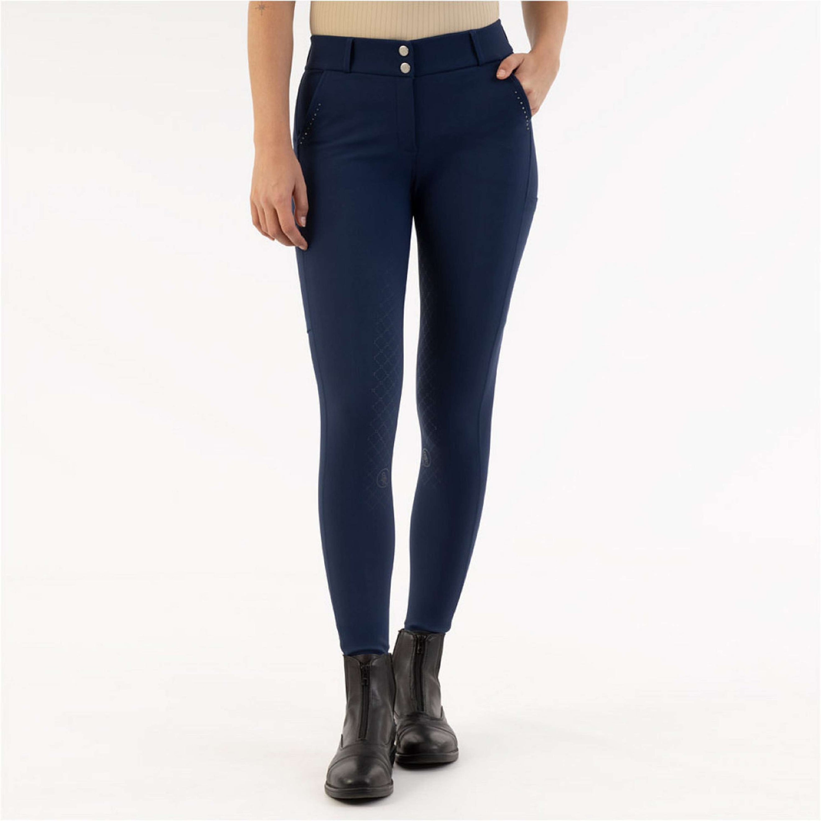 BR Pantaloni da Equitazione Kelsey Full Grip Pageant Blue