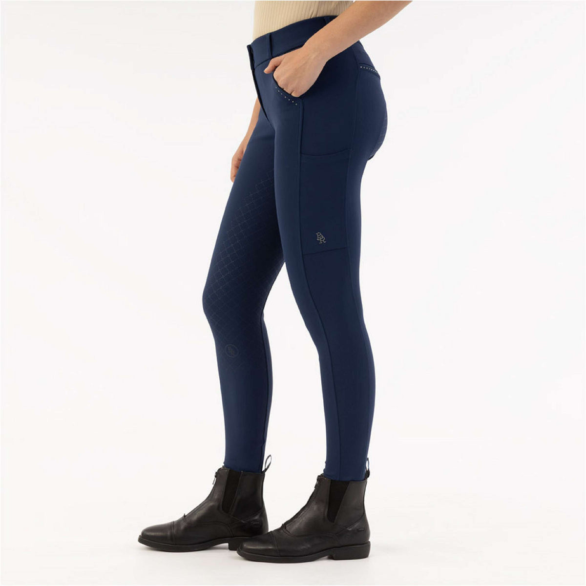 BR Pantaloni da Equitazione Kelsey Full Grip Pageant Blue