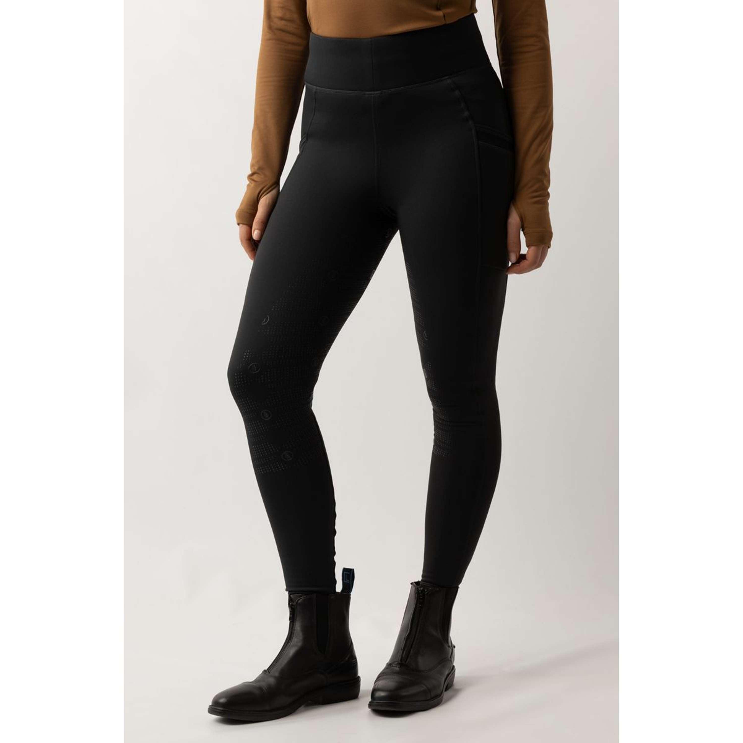 BR Leggings da Equitazione Lelie Pieno Grip Donne Moonless Night