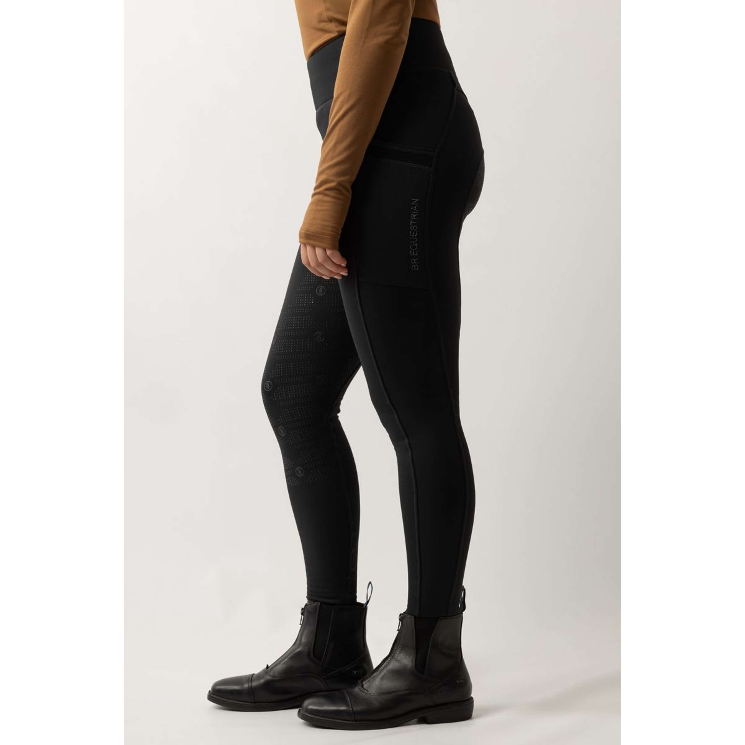 BR Leggings da Equitazione Lelie Pieno Grip Donne Moonless Night