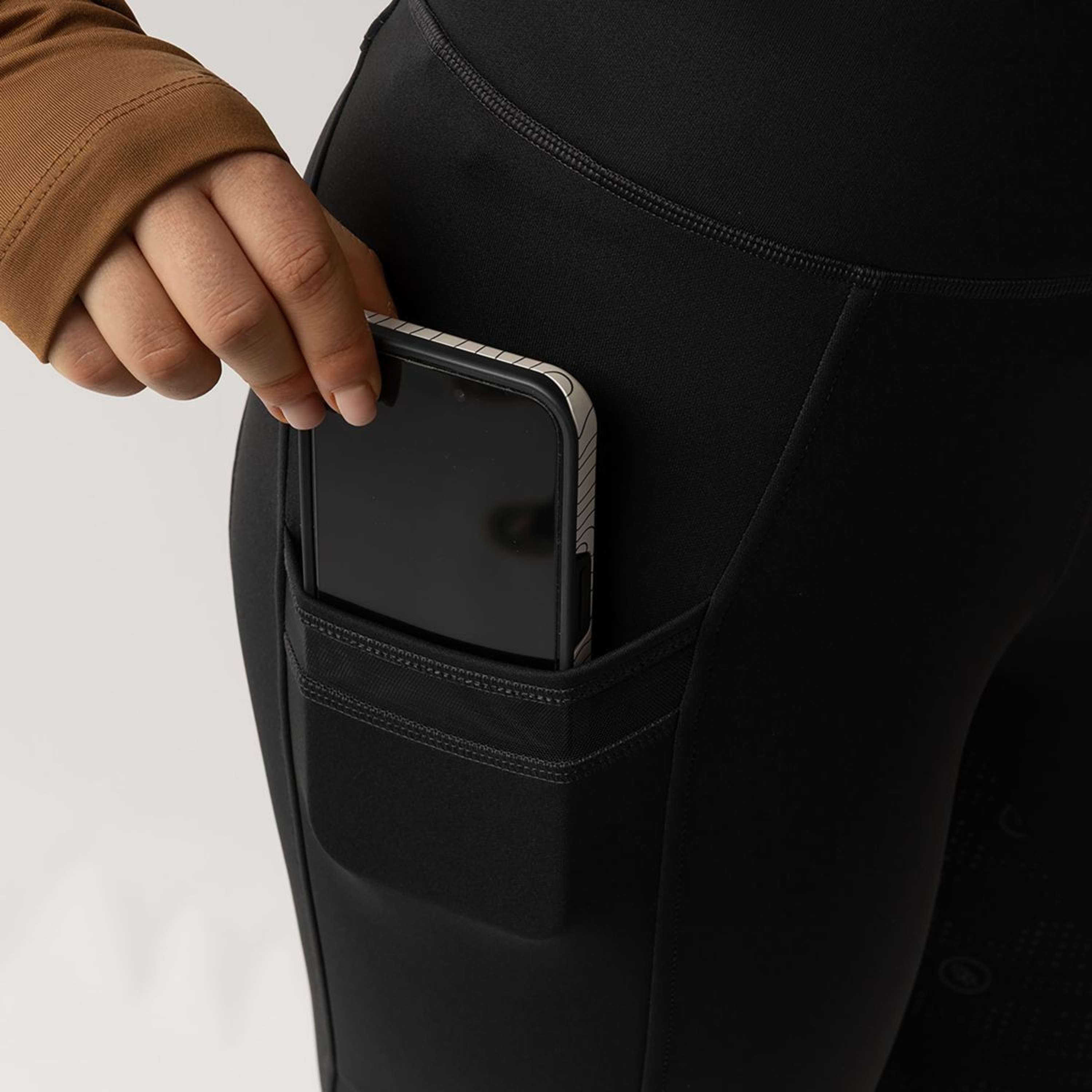 BR Leggings da Equitazione Lelie Pieno Grip Donne Moonless Night