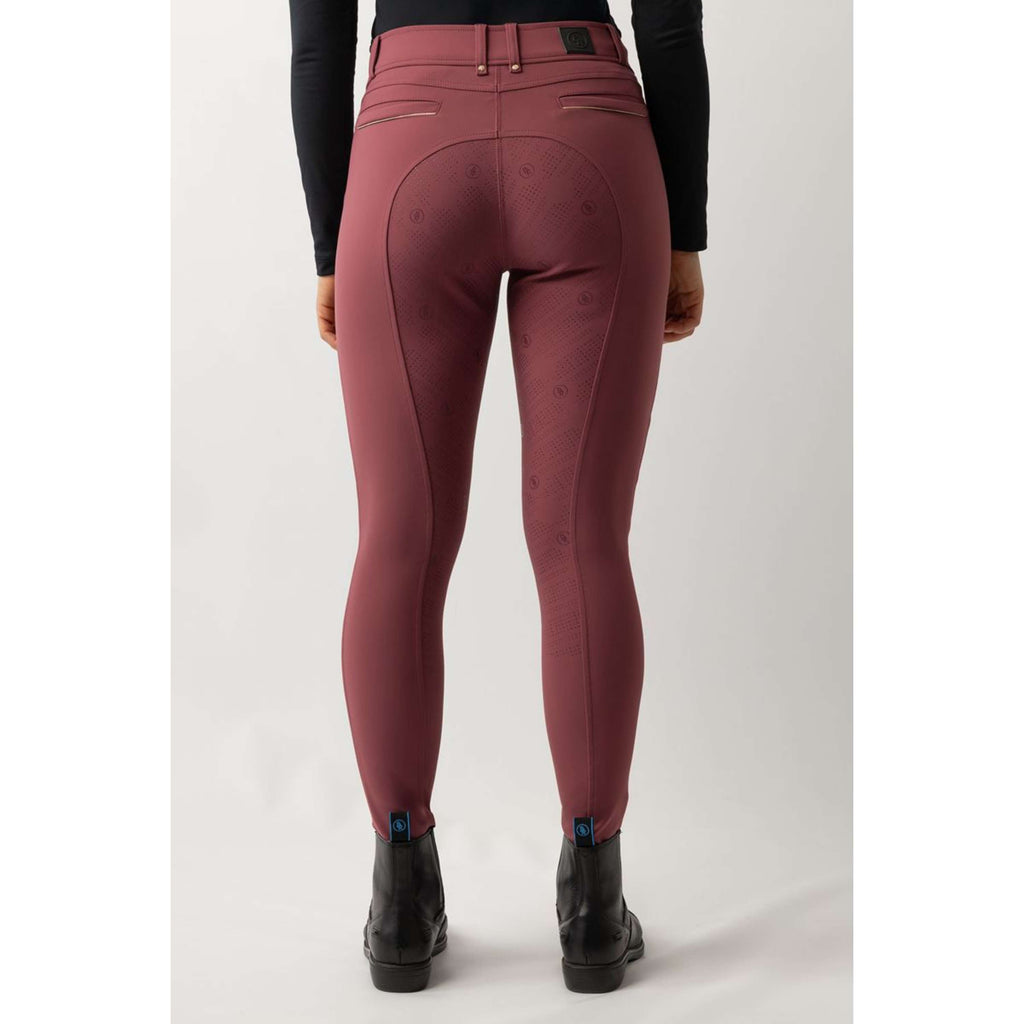 BR Leggings da Equitazione Lendsey Pieno Grip Donne Maroon