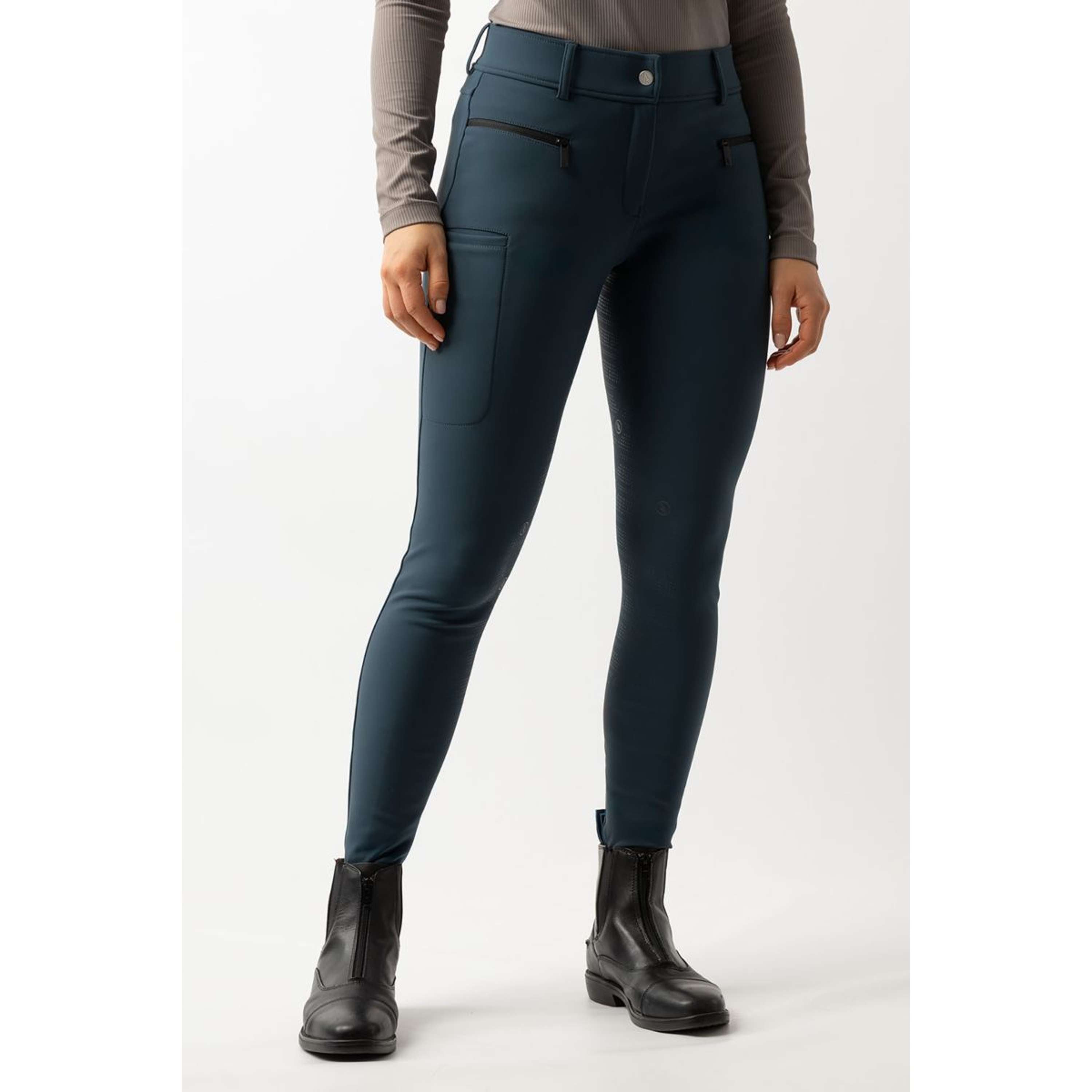 BR Leggings da Equitazione Liana Pieno Grip Donne Stratified Sea