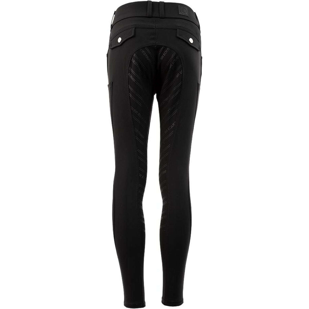 BR Pantaloni da Equitazione Mikai Full Grip Meteorite