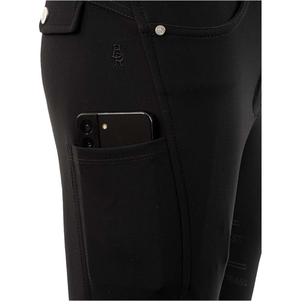 BR Pantaloni da Equitazione Mikai Full Grip Meteorite