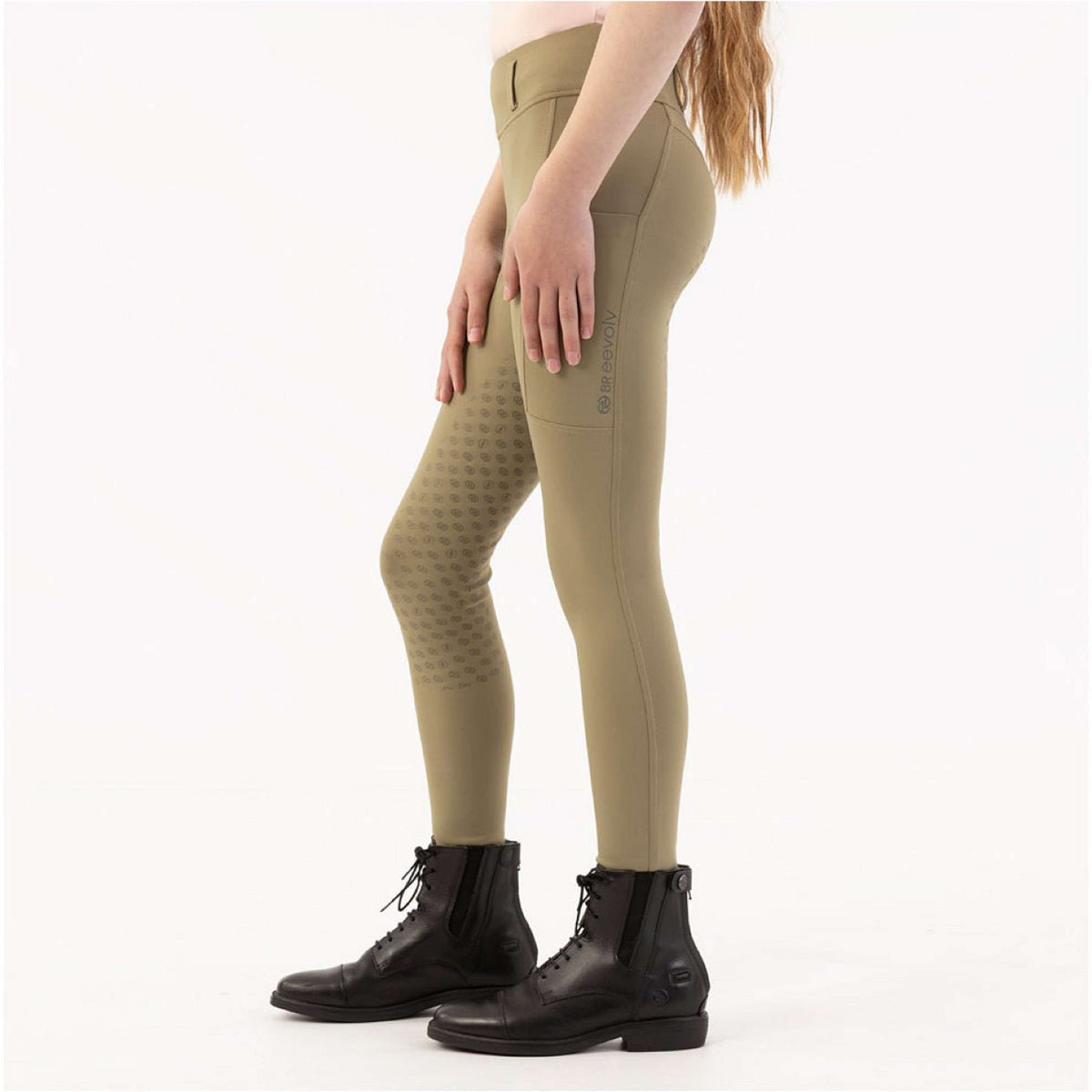 BR Leggings da Equitazione Eevolv Kika Kids Full Grip Mermaid