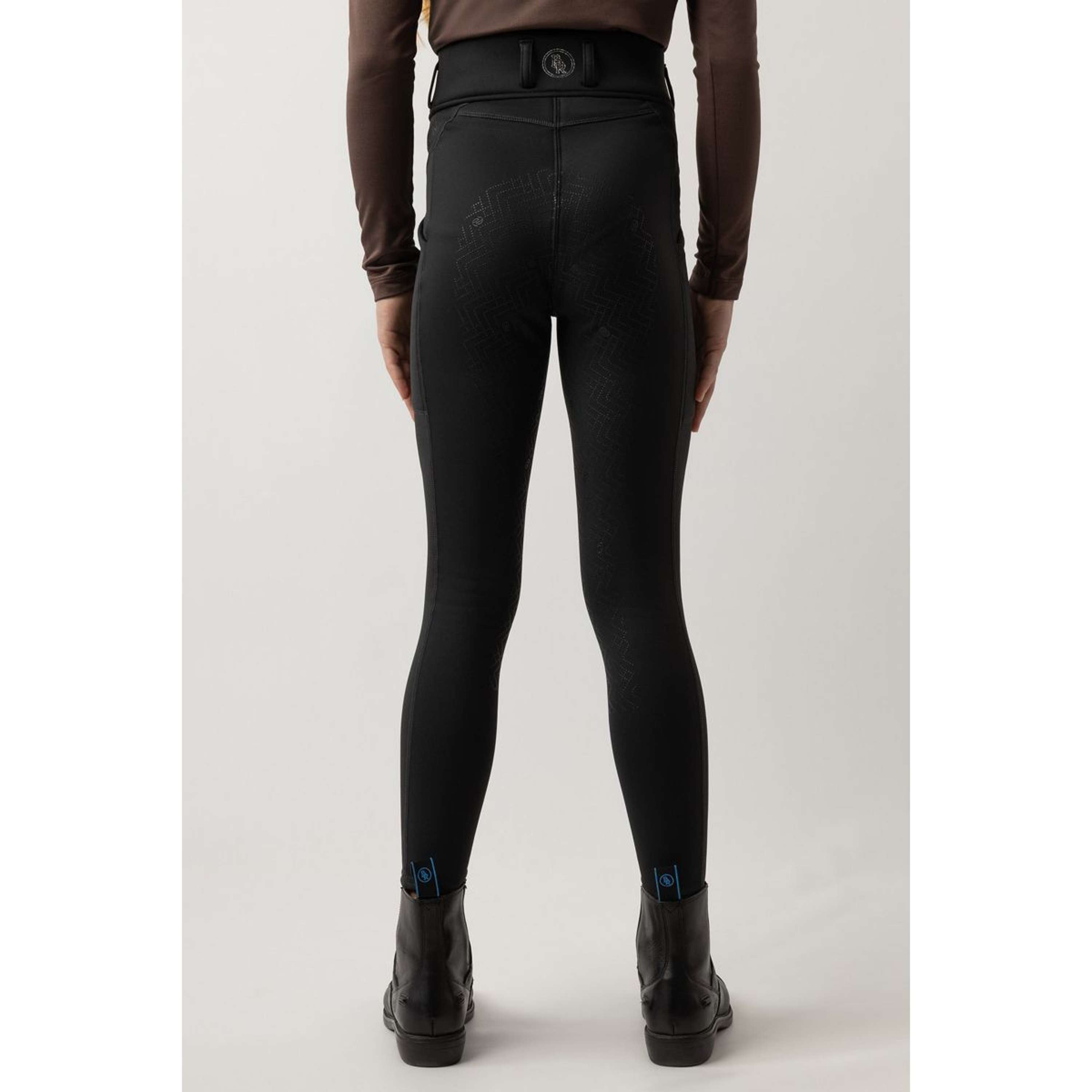 BR Leggings da Equitazione Eevolv Lenny Full Grip Bambini Moonless Night