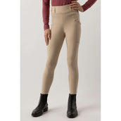 BR Leggings da Equitazione Eevolv Lenny Full Grip Bambini Doeskin