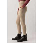 BR Leggings da Equitazione Eevolv Lenny Full Grip Bambini Doeskin