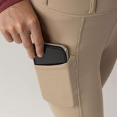 BR Leggings da Equitazione Eevolv Lenny Full Grip Bambini Doeskin