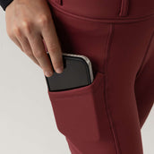 BR Leggings da Equitazione Eevolv Lenny Full Grip Bambini Maroon