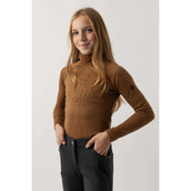 BR Maglione a Collo Alto Eevolv Linn Bambini Cognac Ochre