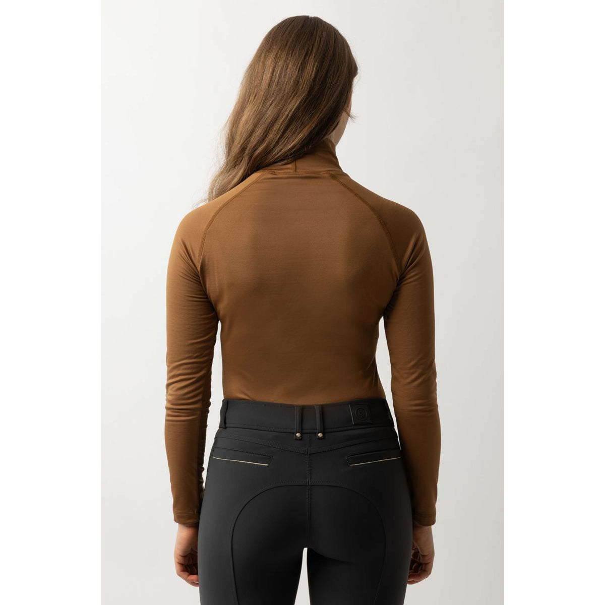 BR Maglione a Collo Alto Leonel Donne Cognac Ochre