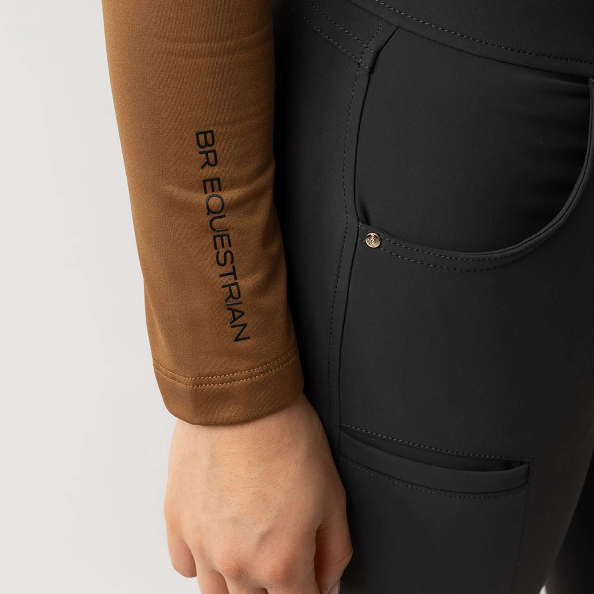 BR Maglione a Collo Alto Leonel Donne Cognac Ochre