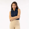 BR Polo Shirt Kiki Senza Maniche Pageant Blue