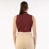 BR Polo Shirt Kiki Senza Maniche New Maroon