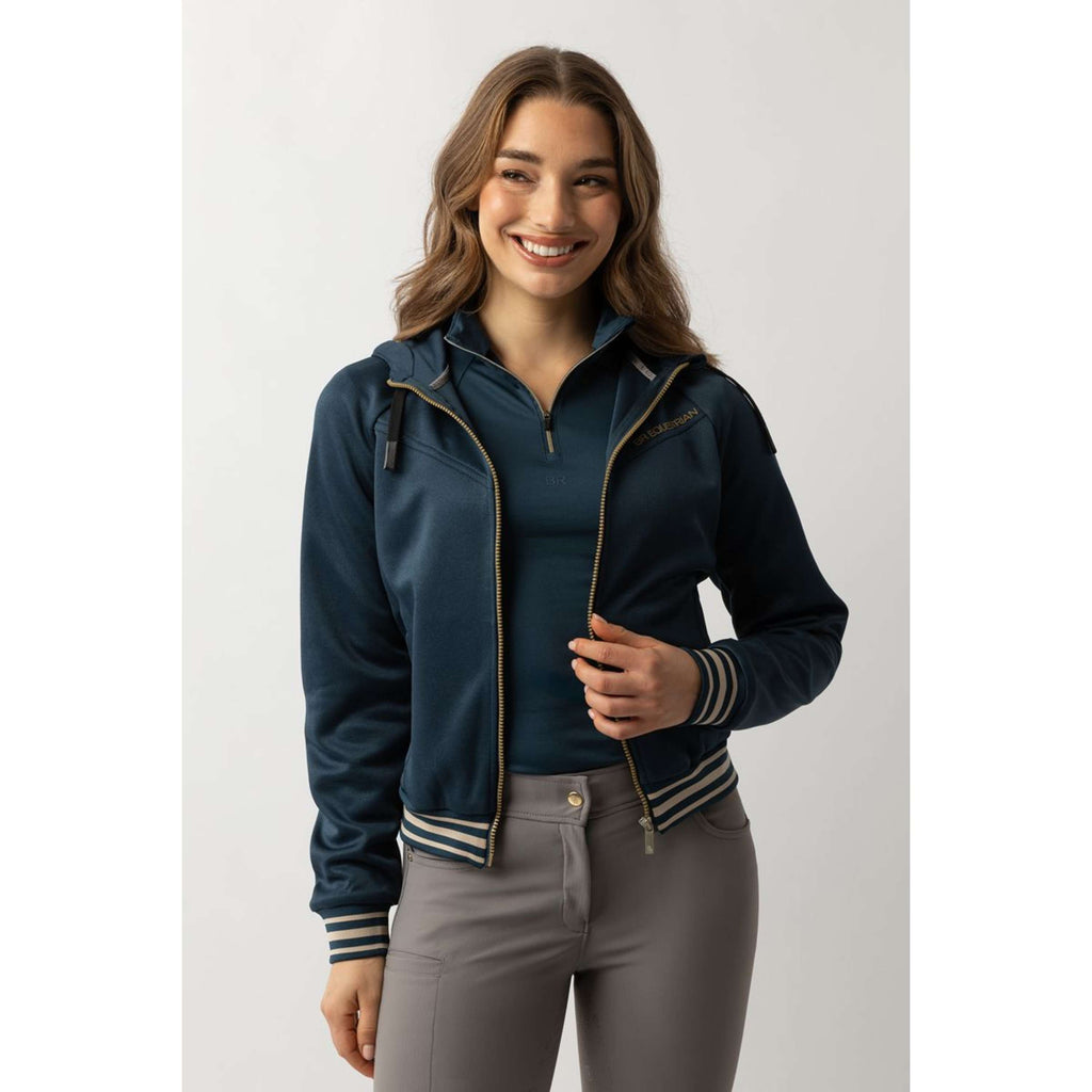 BR Felpa con cappuccio e zip Laura Donne Stratified Sea