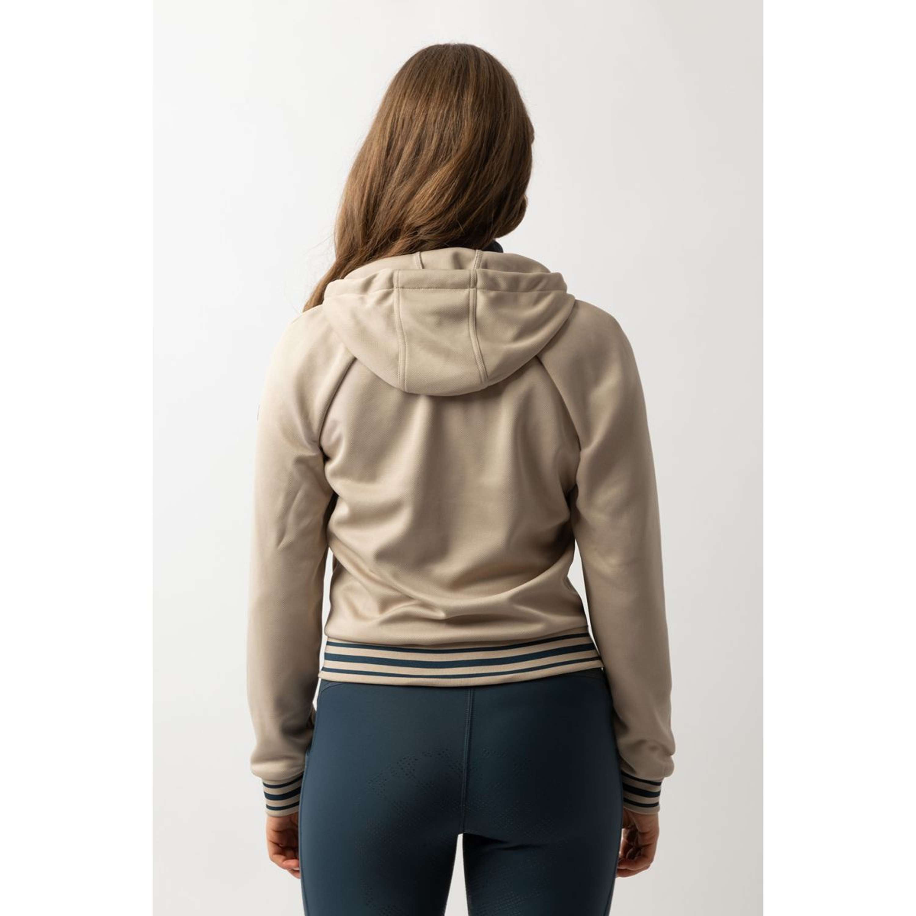 BR Felpa con cappuccio e zip Laura Donne Doeskin