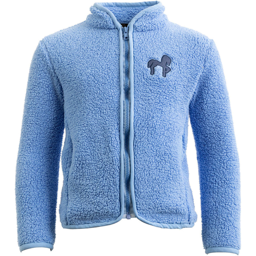 BR Felpa con cappuccio e zip Mini Horse Little Blue