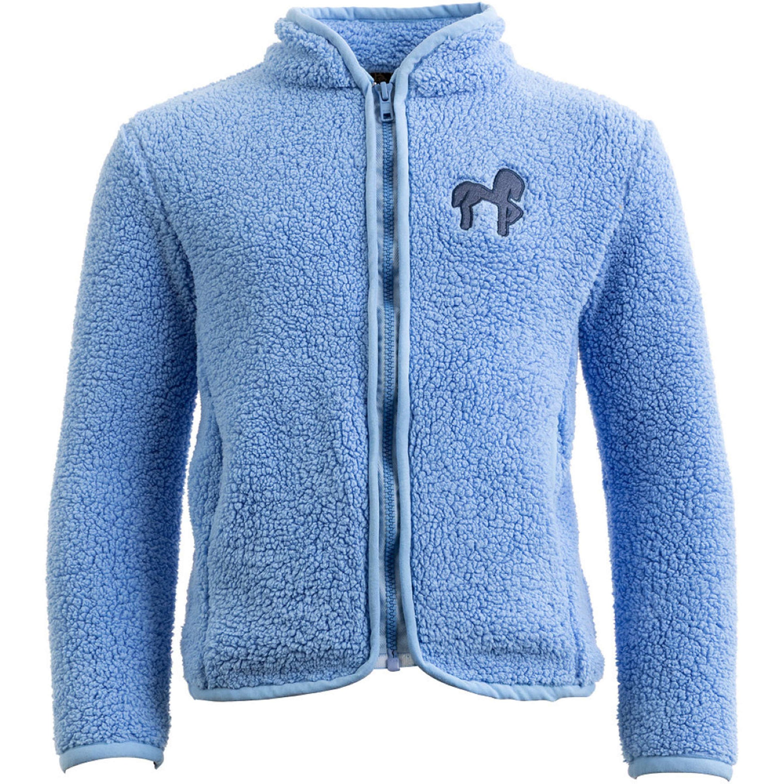 BR Felpa con cappuccio e zip Mini Horse Little Blue