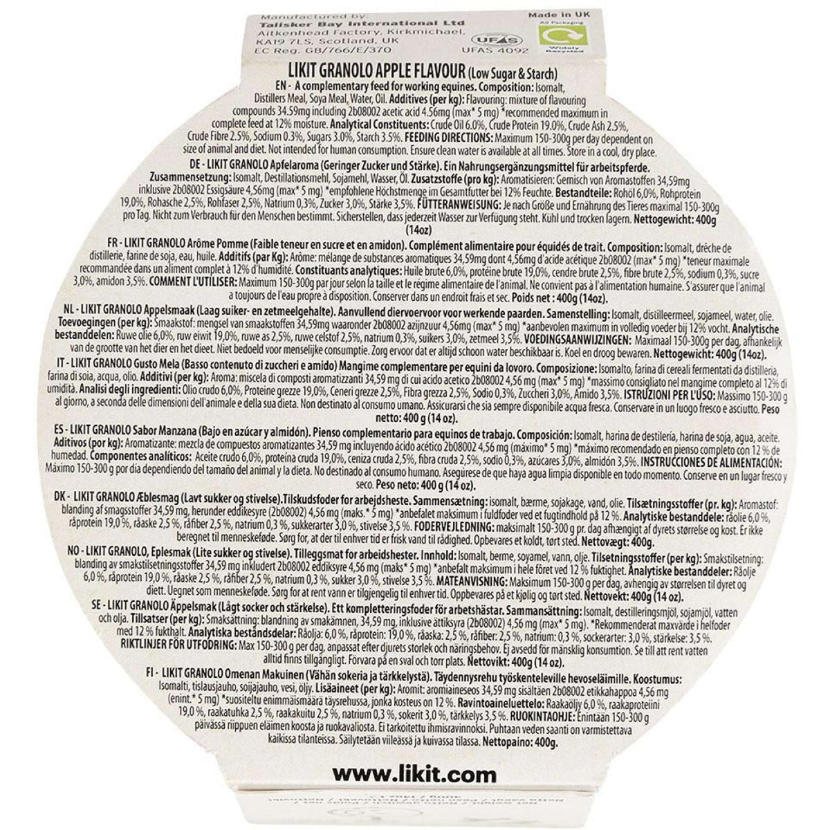 Likit Tondo Lickstone GranoLo Apple