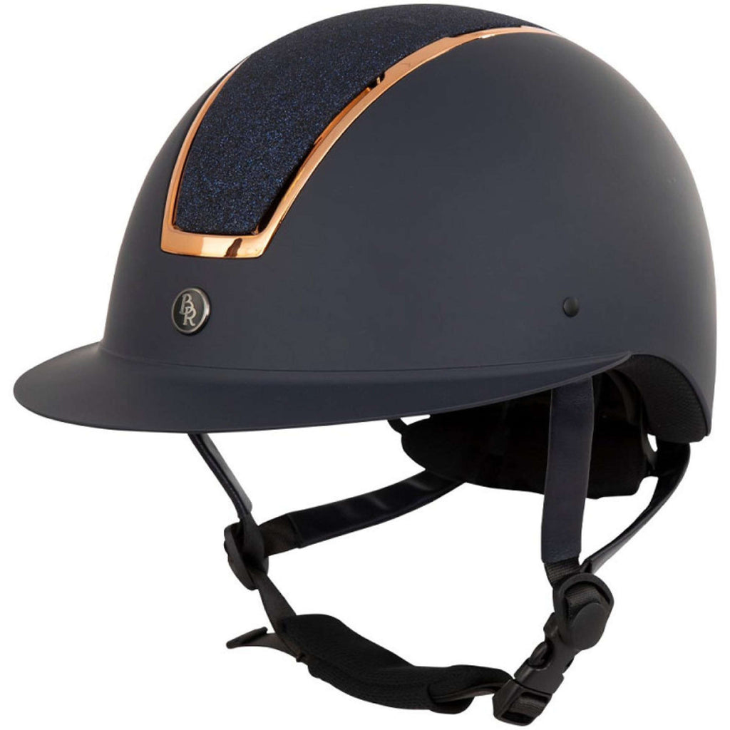 BR Casco da equitazione Omega Painted Glitter Navy/Rose