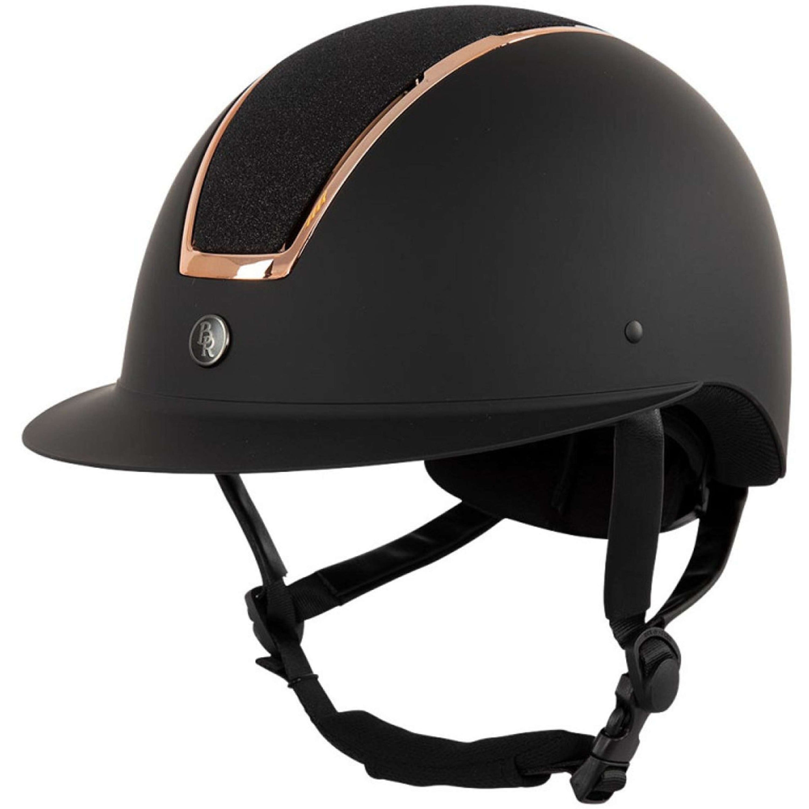 BR Casco da equitazione Omega Painted Glitter Nero/Rosa