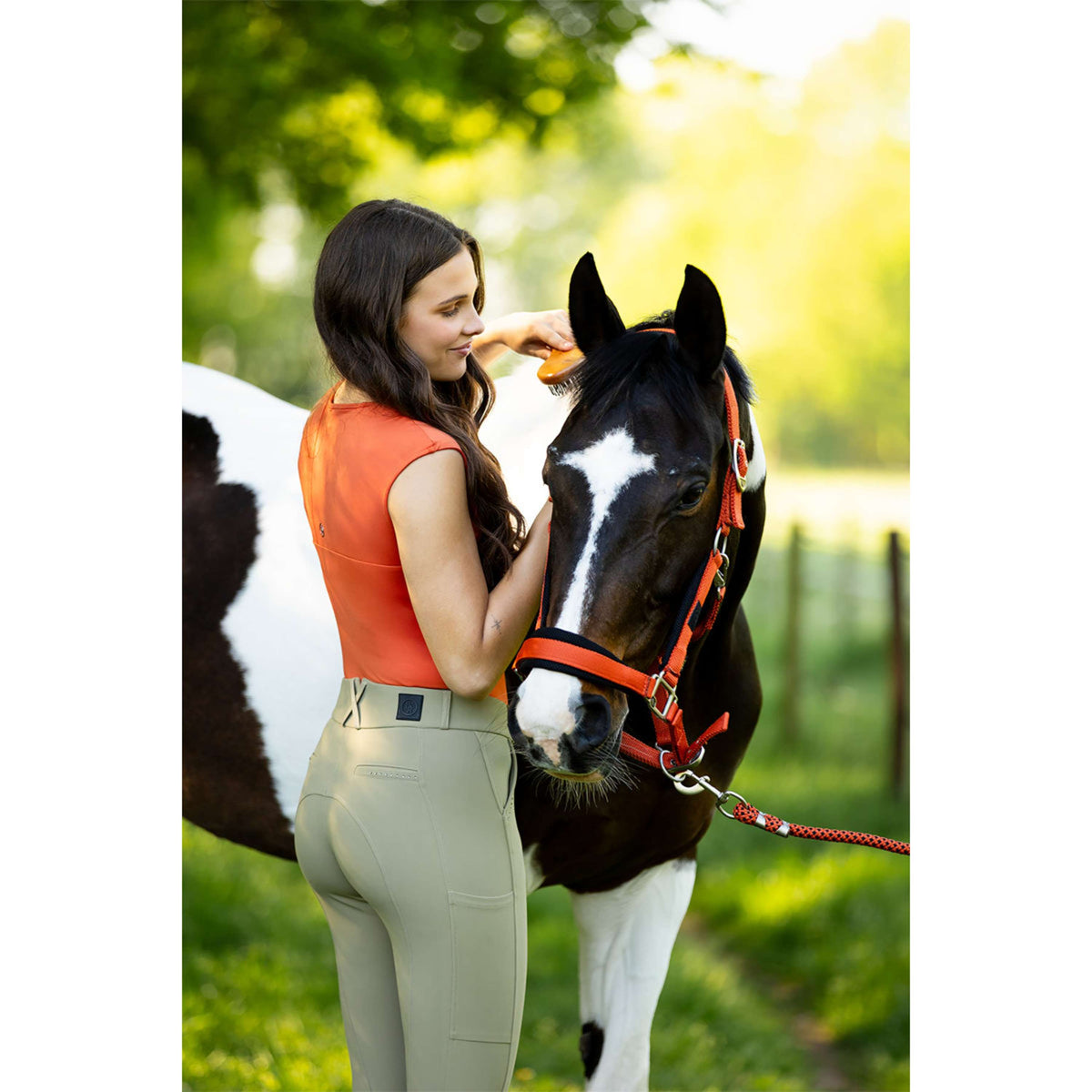 BR Pantaloni da Equitazione Kelsey Full Grip Mermaid