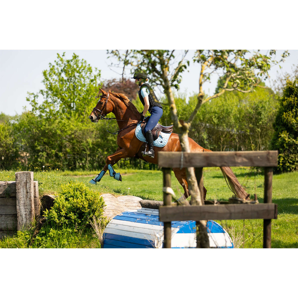 BR Pantaloni da Equitazione Kelsey Full Grip Pageant Blue