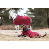 Bucas Coperta per Cani Show-Line Borgogna/Grigio