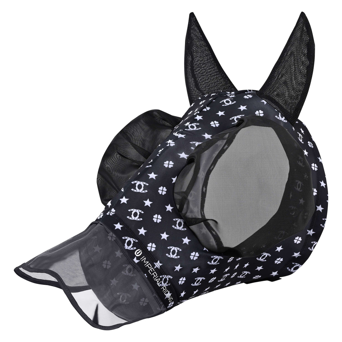 Imperial Riding Maschera per Mosche IRHTrail Ride con Naso Nero AOP