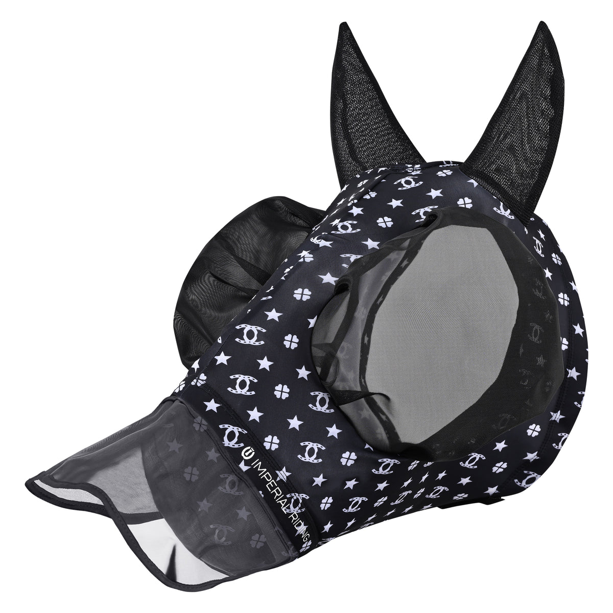 Imperial Riding Maschera per Mosche IRHTrail Ride con Naso Nero AOP