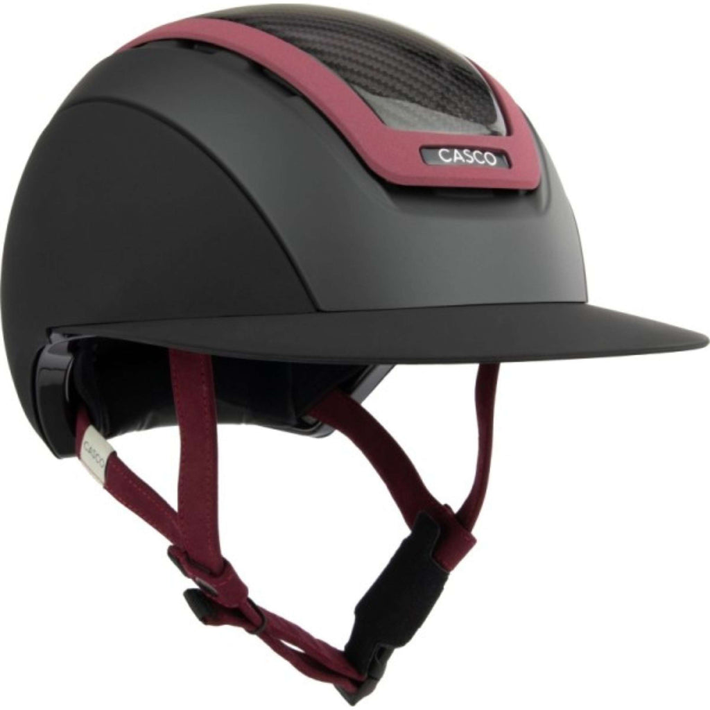Casco Casco da Equitazione Elite Carbon Burgundy